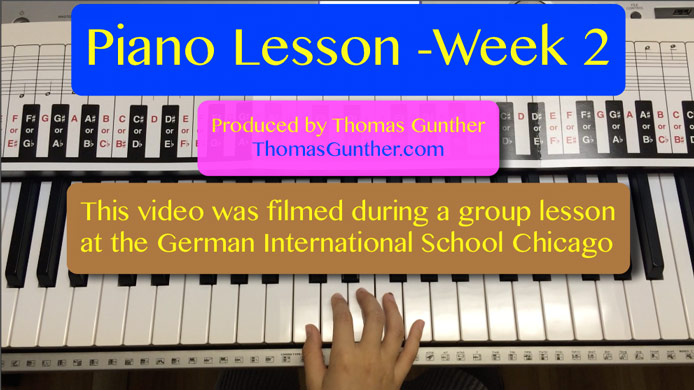 Piano Lesson GISC Week 2